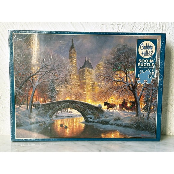 Cobble Hill Winter in the Park 500 Piece Puzzle NEW Sealed - Picture 1 of 4